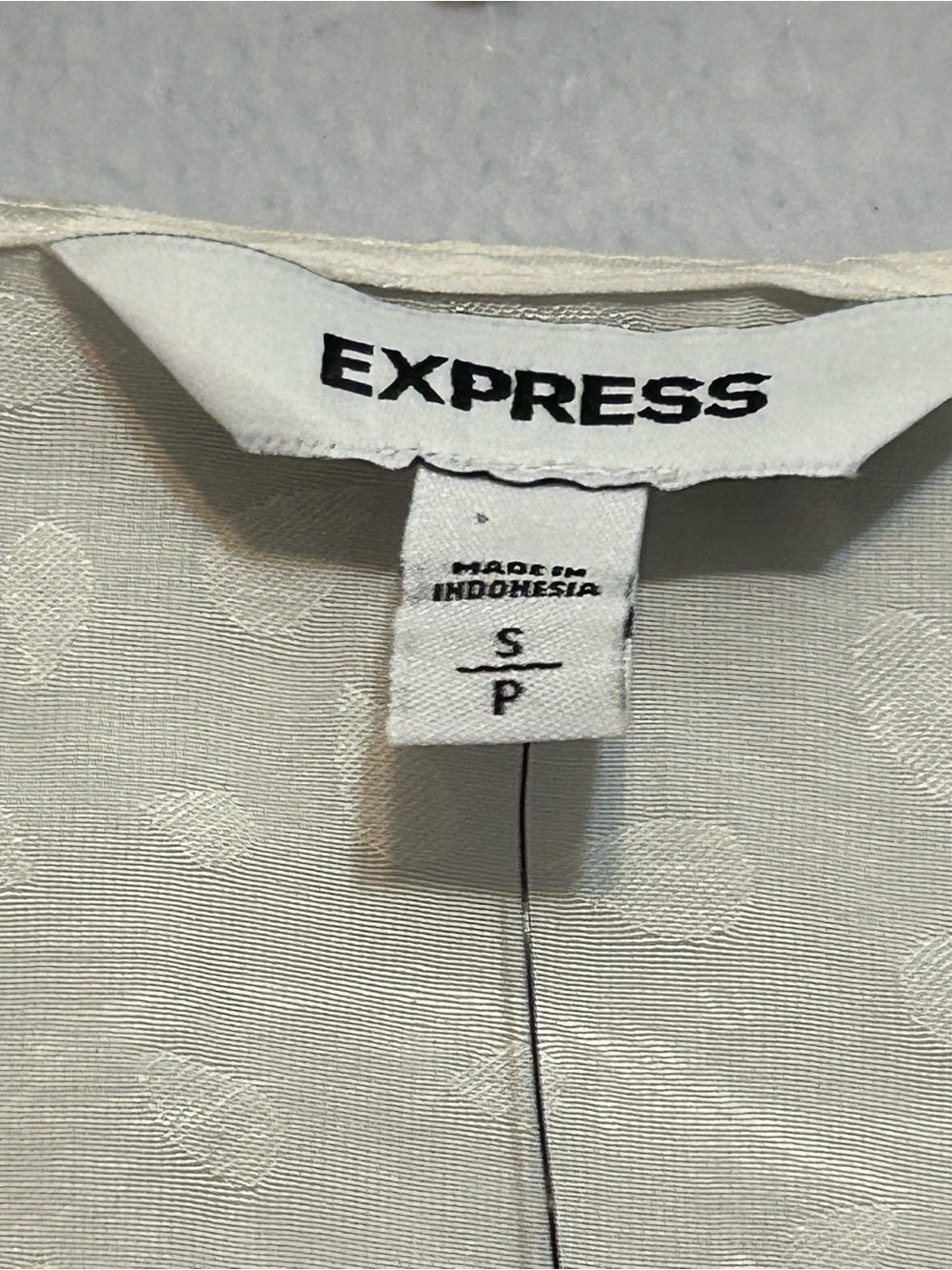 Express Ivory Crossover Blouse - Picture 2 of 9